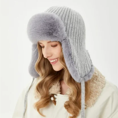 Cozy Ushanka with Fluffy Ear Flaps - Image 9