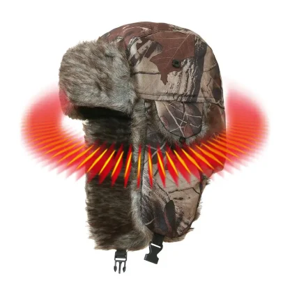 Warm Trapper Hat with Camouflage Pattern - Image 2