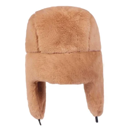 Casual Fluffy Trapper Hat with Buckle - Image 3