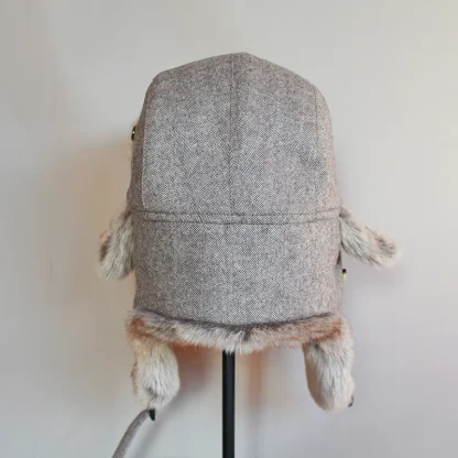 Fuzzy Warm Ushanka with Ear Flaps - Image 2