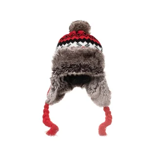Knitted Ushanka with Pompom Top Design