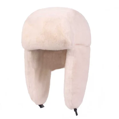 Casual Fluffy Trapper Hat with Buckle - Image 4