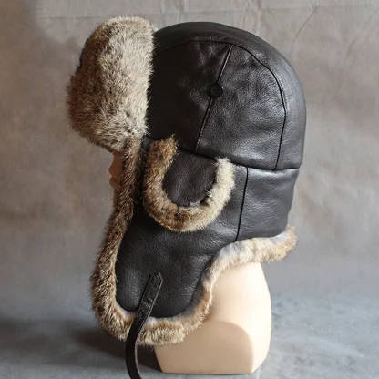Warm Aviator Hat with Ear Flaps for Winter - Image 4