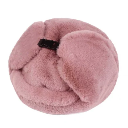 Casual Fluffy Trapper Hat with Buckle - Image 8