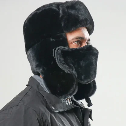 Soft and Warm Full Covered Face Aviator Hat - Image 11