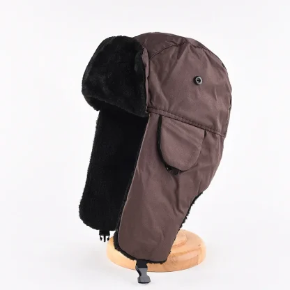Classic Aviator Hat with Foldable Ear Flaps - Image 2