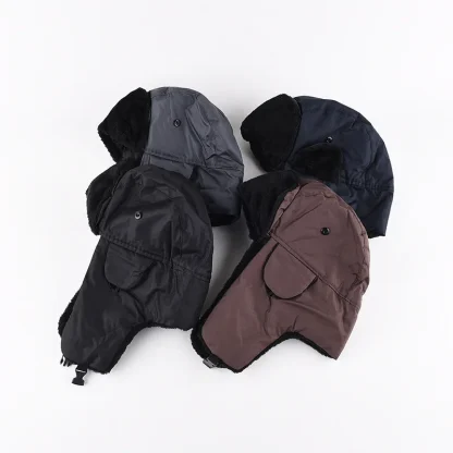 Classic Aviator Hat with Foldable Ear Flaps - Image 3