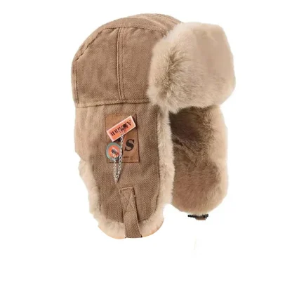 Thick Warm Trapper Hat with Fleece Lining