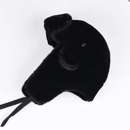 Solid Color Aviator Hat with Cozy Ear Flaps - Image 7
