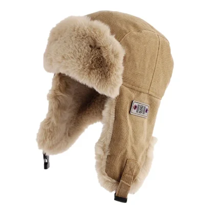 Adjustable Aviator Hat with Cozy Fleece - Image 3