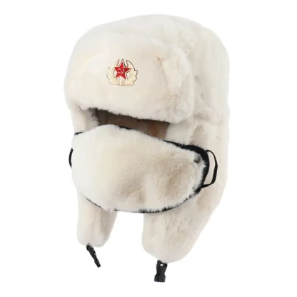 Soft and Warm Full Covered Face Aviator Hat - Image 4