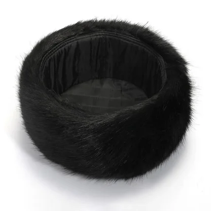 Versatile Flat Top Ushanka with Faux Fur - Image 11