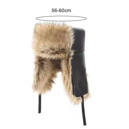 Versatile Flat Top Ushanka with Faux Fur - Image 15