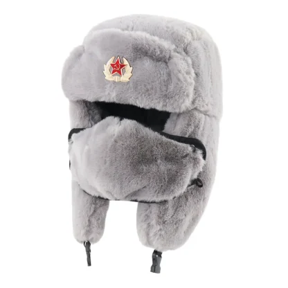 Soft and Warm Full Covered Face Aviator Hat - Image 3
