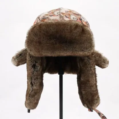 Stylish Printed Trapper Hat for Winter - Image 6