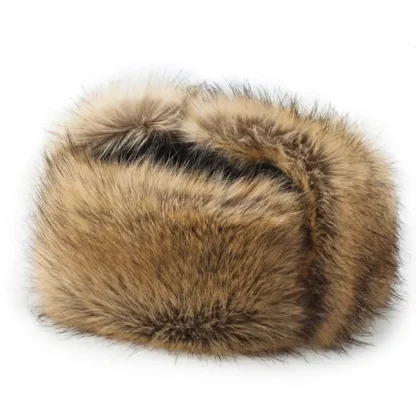 Versatile Flat Top Ushanka with Faux Fur