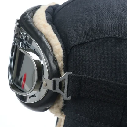 Casual Ushanka with Ear Flaps and Goggle - Image 14