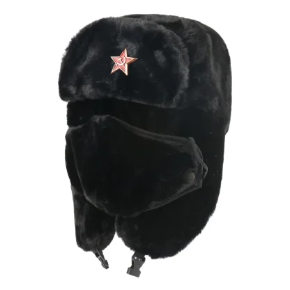 Soft and Warm Full Covered Face Aviator Hat - Image 10