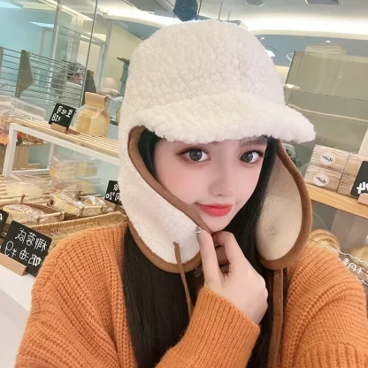 Versatile Thermal Trapper Hat with Brim - Image 10