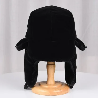 Solid Color Aviator Hat with Cozy Ear Flaps - Image 2