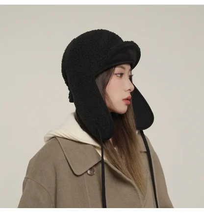 Versatile Thermal Trapper Hat with Brim - Image 9