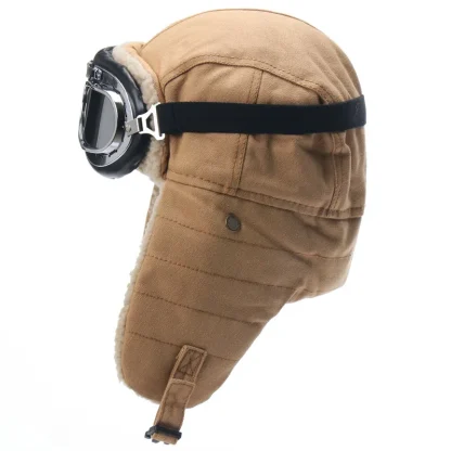 Casual Ushanka with Ear Flaps and Goggle - Image 7