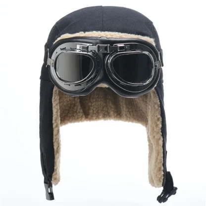 Casual Ushanka with Ear Flaps and Goggle - Image 10