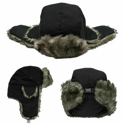 Water Resistant Aviator Hat with Thicken Ear Flaps - Image 7
