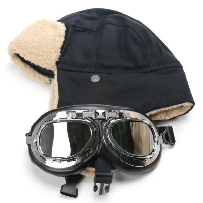 Casual Ushanka with Ear Flaps and Goggle - Image 13