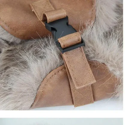 Vintage-style Aviator Hat with Adjustable Buckle - Image 3