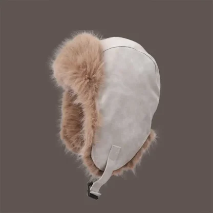 Vintage-style Aviator Hat with Adjustable Buckle - Image 5