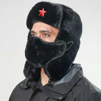 Soft and Warm Full Covered Face Aviator Hat - Image 12