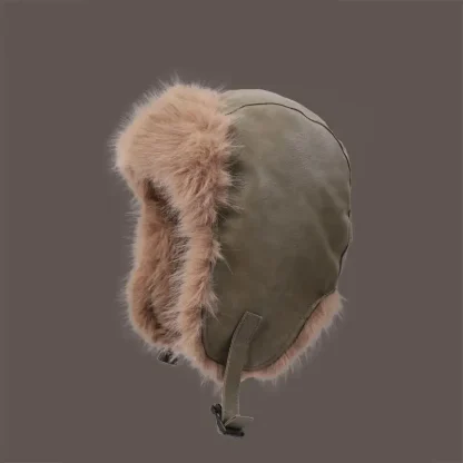 Vintage-style Aviator Hat with Adjustable Buckle - Image 6