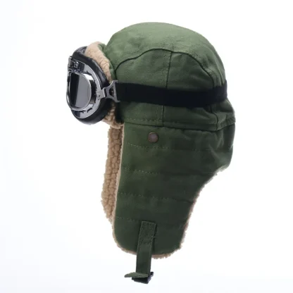 Casual Ushanka with Ear Flaps and Goggle - Image 2