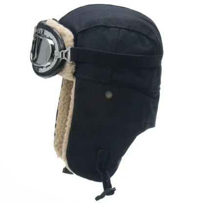 Casual Ushanka with Ear Flaps and Goggle - Image 11