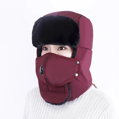 Full Covered Ushanka with Fleece Lined - Image 9